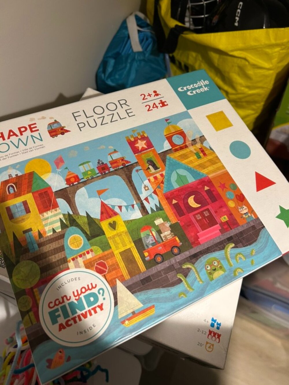 🧩🏙️ Crocodile Creek “Shape Town” Puzzle – 24 Pieces – Age 2+ 🏙️🧩